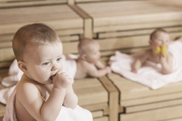 Babysauna in der Loma- Sauna